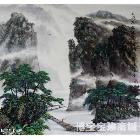 《松花江放牧图》 山水画 刘国作品 类别: 国画山水作品